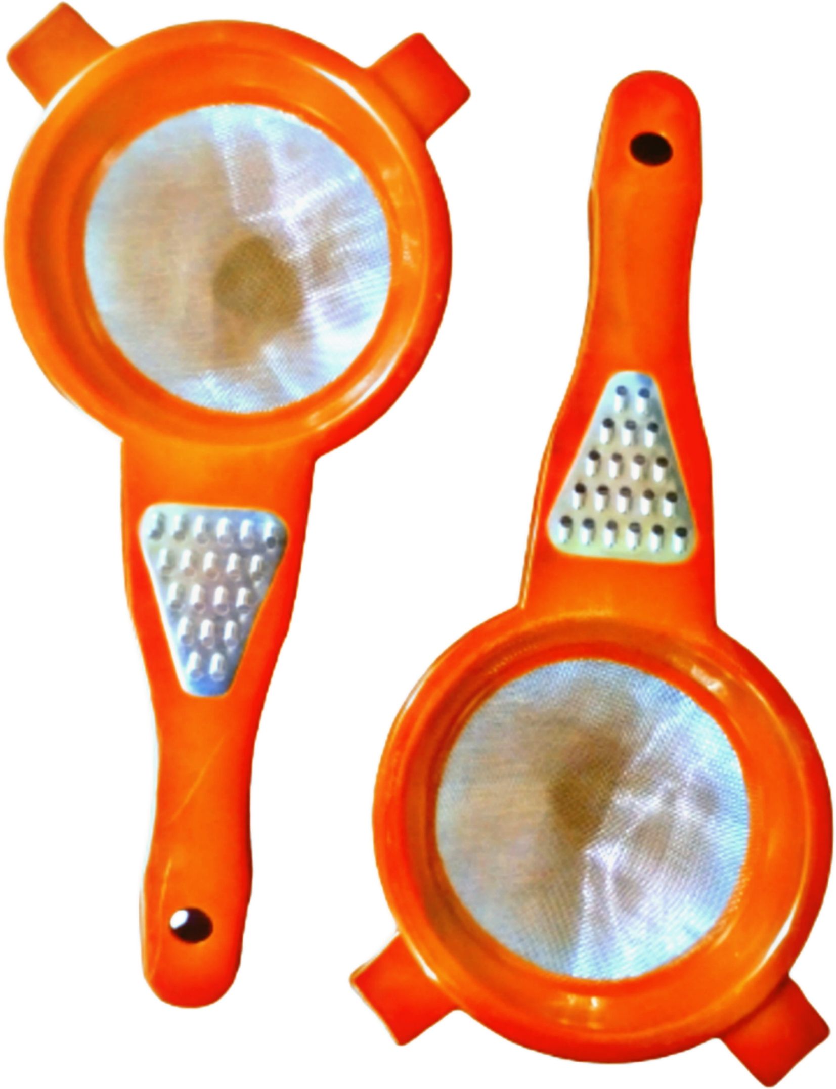 2 in 1 Tea Strainer and Grater with Stainless Steel Mesh (Red Color) Tea Strainer-image-11
