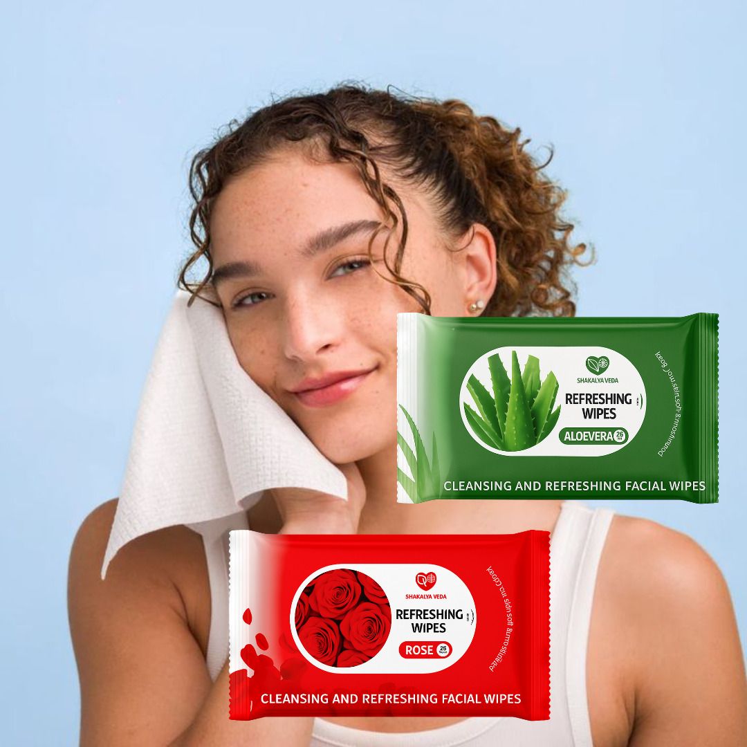 Rose & Aloe Vera Wet Wipes – Pack of 2-image-41
