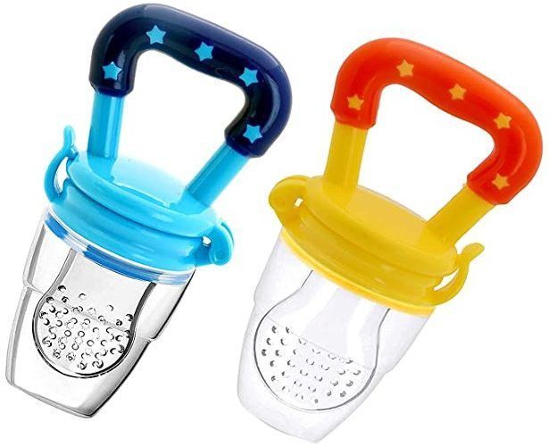 ss enterprises Food/Fruit Nibbler with Extra Mesh, Soft Pacifier/Feeder, Teether For Baby Feeder-picture-25