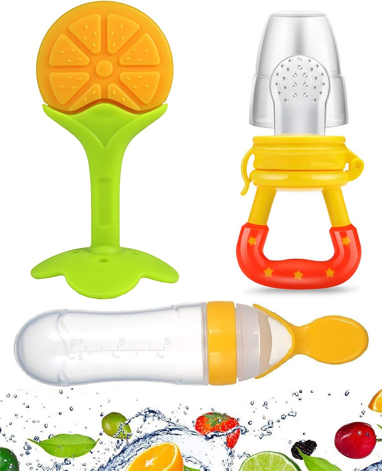 hikipo Presents High Quality Fruit Nibbler juicer Silicone Spoon Bottle with Teether Teether and Feeder-picture-25