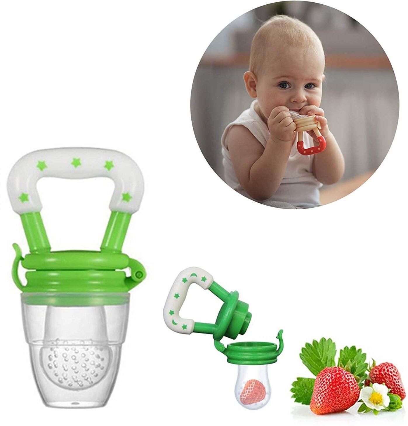 Baby Fruit Nibbler Teether - Multicolor- NMB-03 Feeder