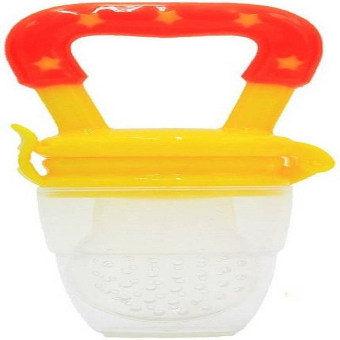 Baby fruit Feeder/BPA Free/Food Feeder/Silicone Food Nibbler(Yellow) Soother-image-44