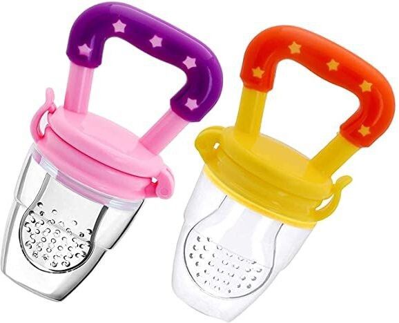 Food/Fruit Nibbler with Extra Mesh, Soft Pacifier/Feeder, Teether For Baby Feeder