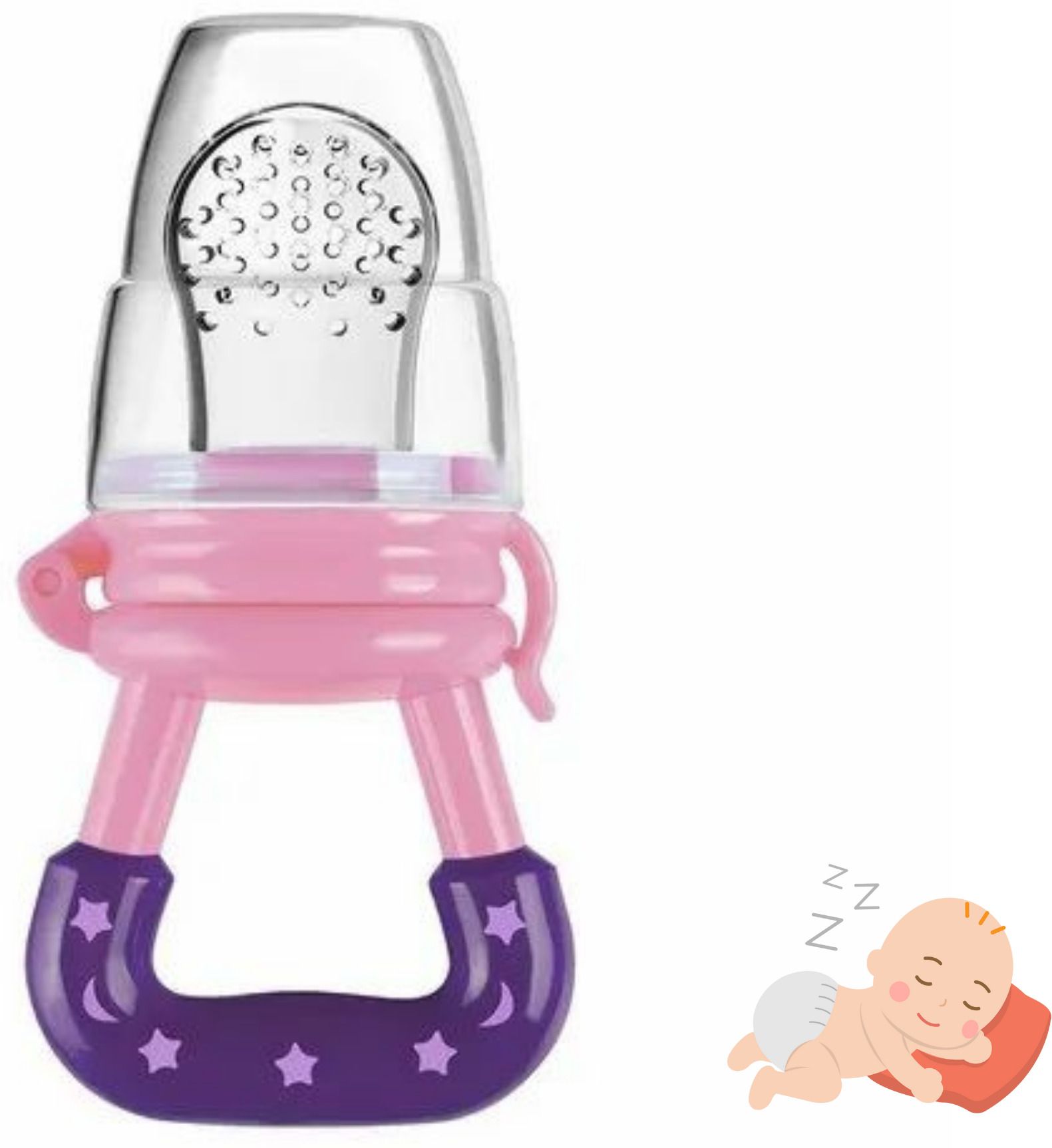 aapni dukan SST Sales Baby Food And Fruit Nibbler & Pacifier Teether BPA Free Nibbler BD359 Feeder-picture-17