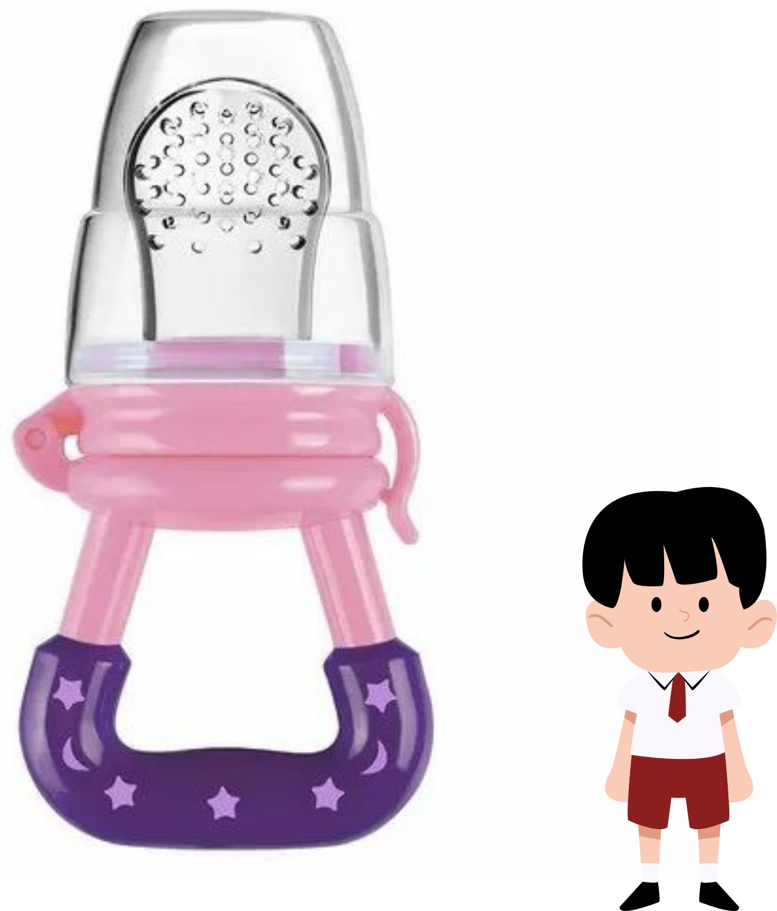 aapni dukan SST Sales Baby Food And Fruit Nibbler & Pacifier Teether BPA Free Nibbler BD452 Feeder-picture-12