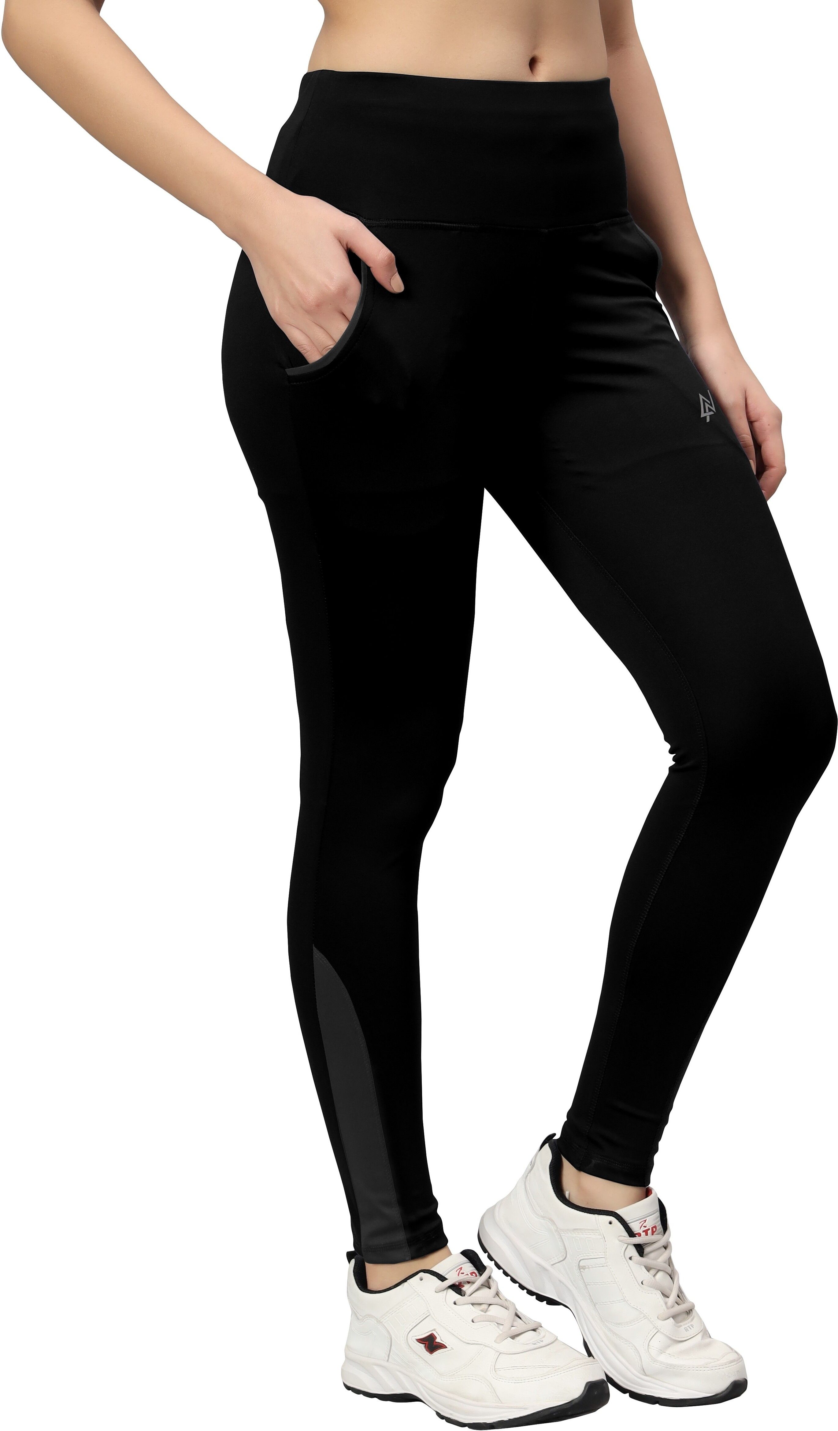 Women Solid Black Track Pants