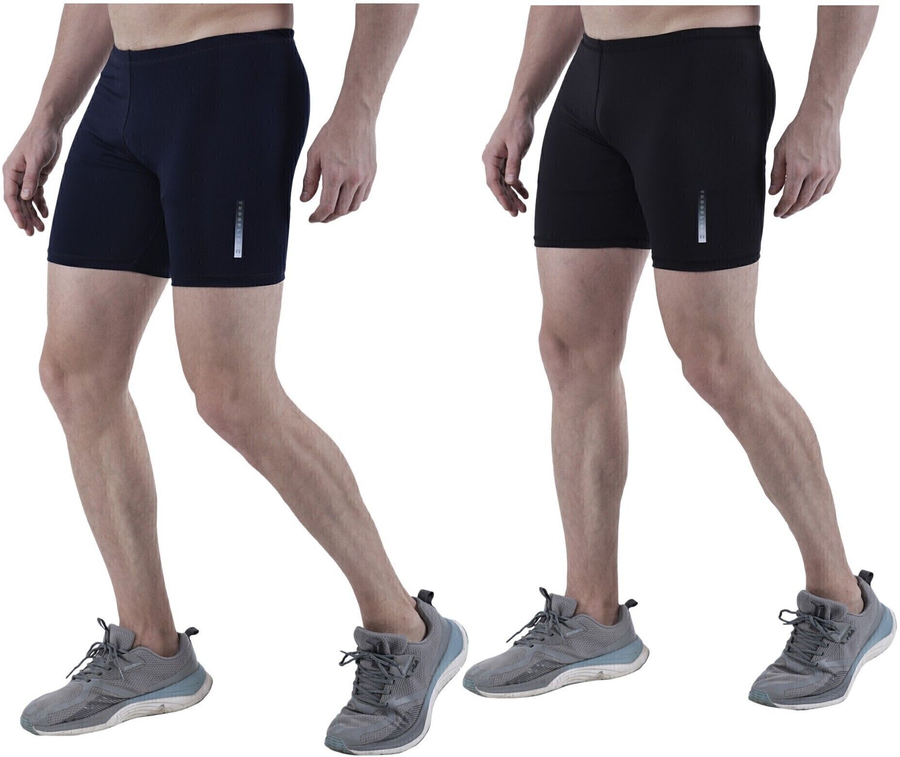 troopline Solid Men Dark Blue, Black Tights-picture-12