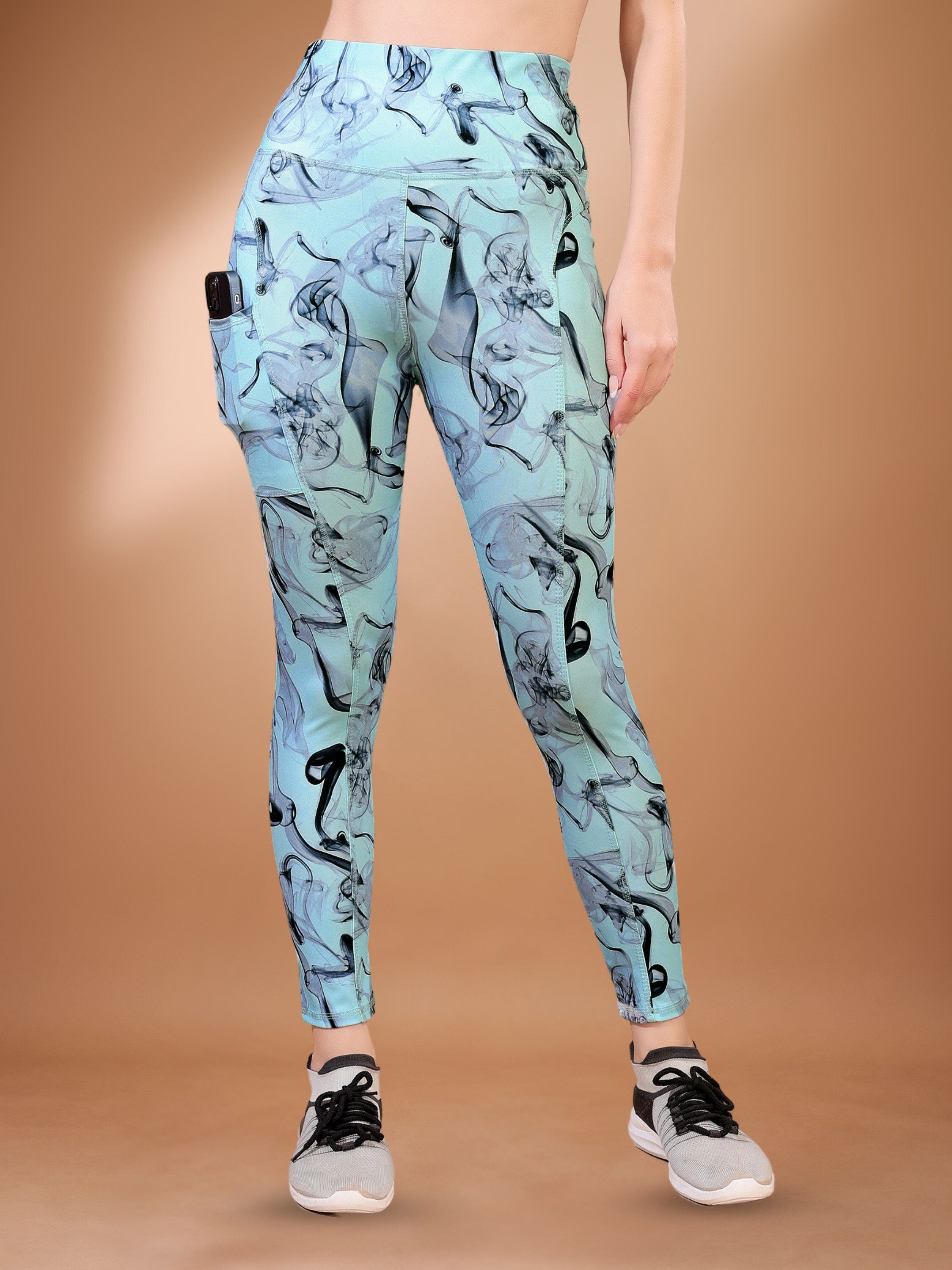 poojaran Printed Women Multicolor Tights-picture-28