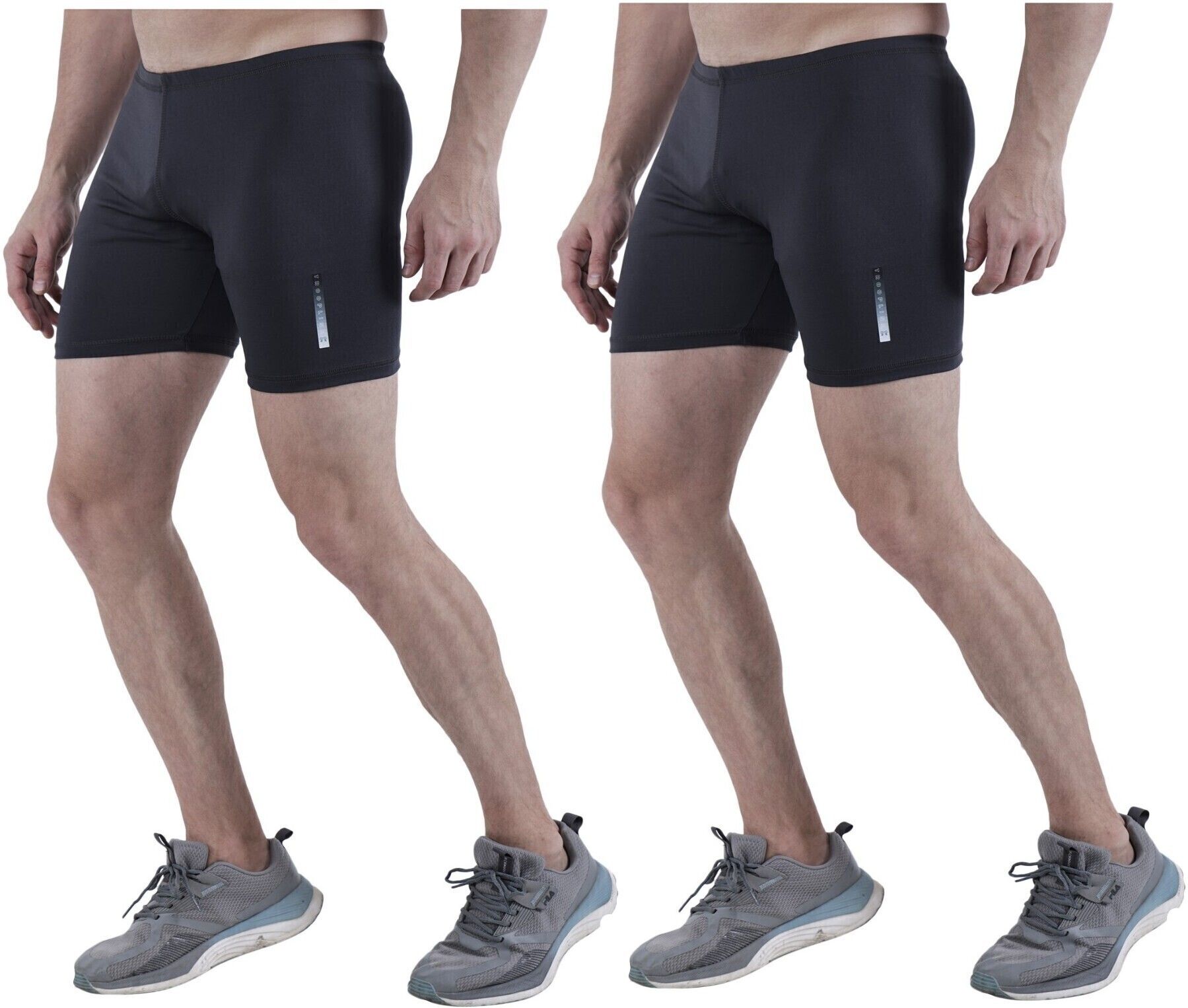 troopline Solid Men Black Tights-picture-13