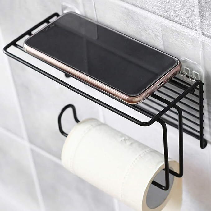 unique mobile tissue holder/mobile stand Carbon Steel Toilet Paper Holder-image-29