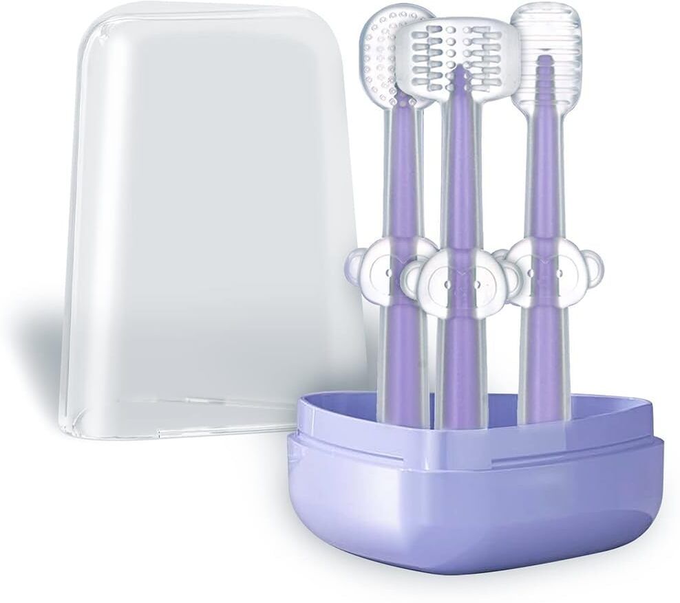 pamidhar Baby Toothbrush Tongue Cleaner Set With Storage Box, Tooth Brush Oral Care Ultra Soft Toothbrush-picture-35