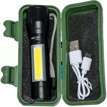 Oximus Rechargeable Flashlight, 35000LM External Flashlight Mini Zoomable Table Lamp