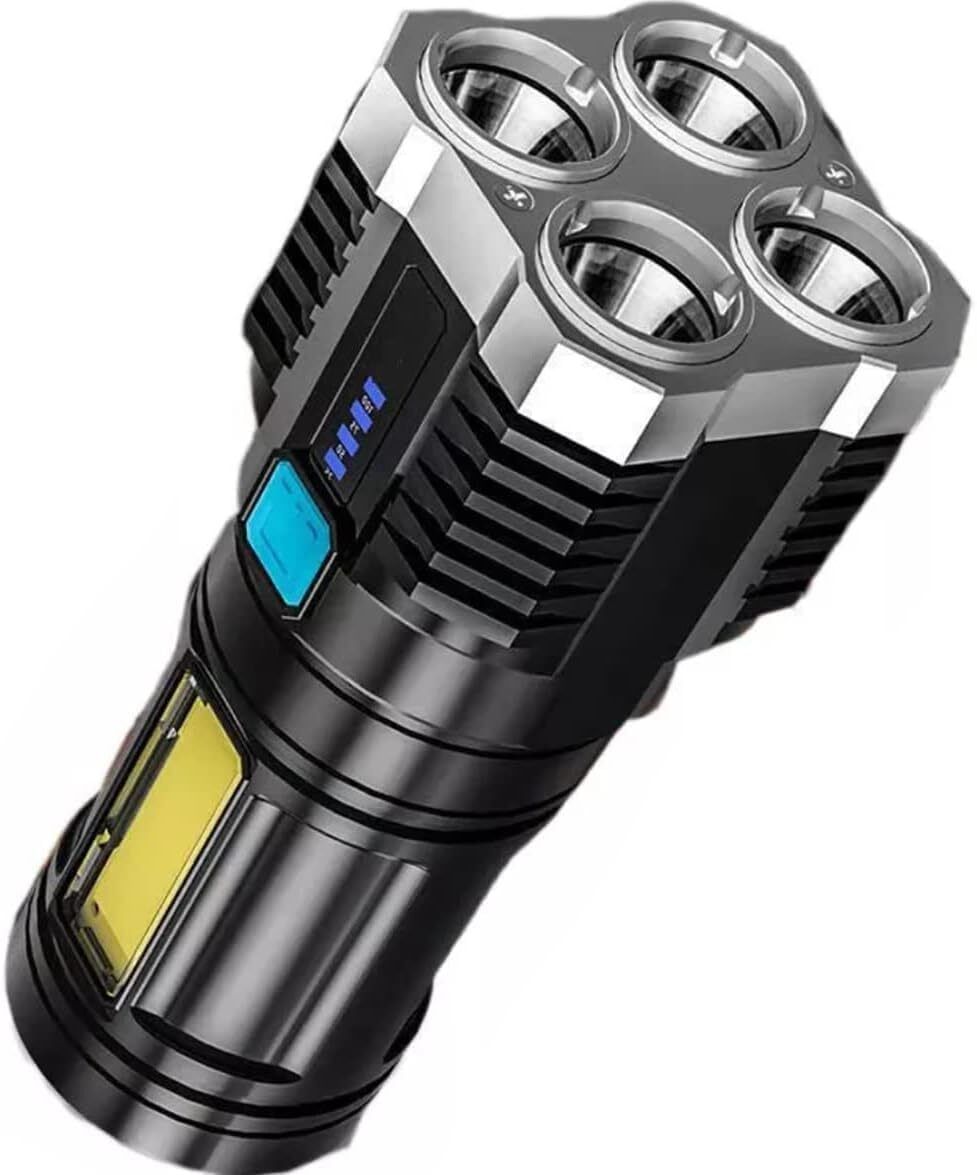 REEUZA LED 5W Torch Light Rechargeable Torch Flashlight USB Fast Charger Power Bank Smart Bulb