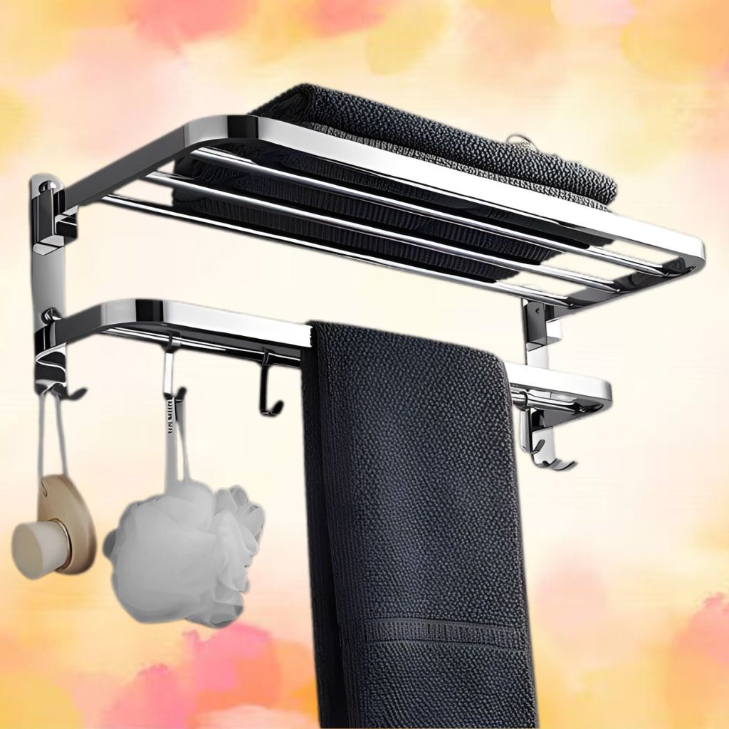 Primax AquaPrime Stainless Steel Towel Stand Silver Towel Holder-image-19
