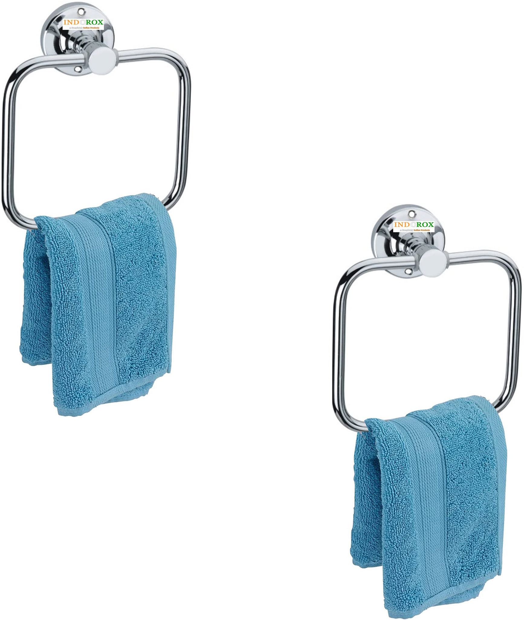 Combo of 2 Stainless Steel Towel Ring for Bathroom/Wash Basin/NapkinTowel Hanger Silver Towel Holder-image-39