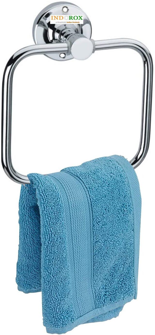 Compact Stainless Steel Towel Hanger for Bathroom/Towel Holder/Napkin Holder Silver Towel Holder