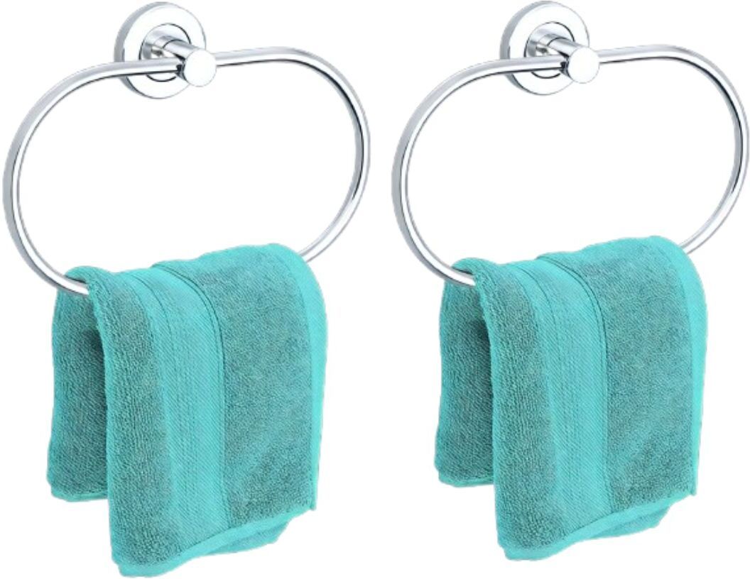 Fixzo Napkin Rods/Napkins Holder Rod for Bathroom Napkin Ring (Pack Of 2) 10 inch 2 Bar Towel Rod-picture-3
