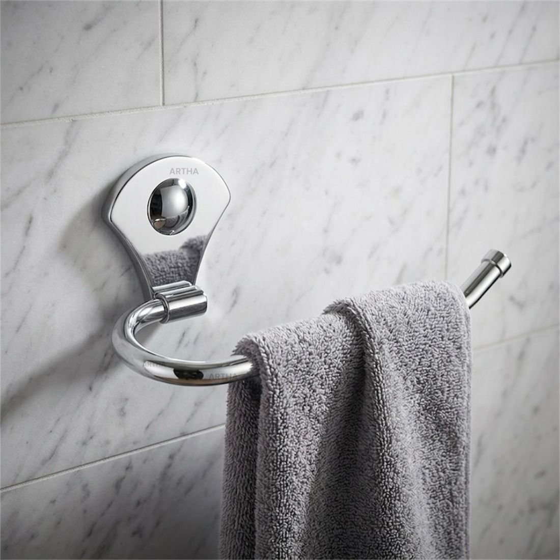 Stainless Steel Wall Mounted Towel / Tissue Holder 22 Cm Length Mirror Polished 8.66 inch 1 Bar Towel Rod-image-14