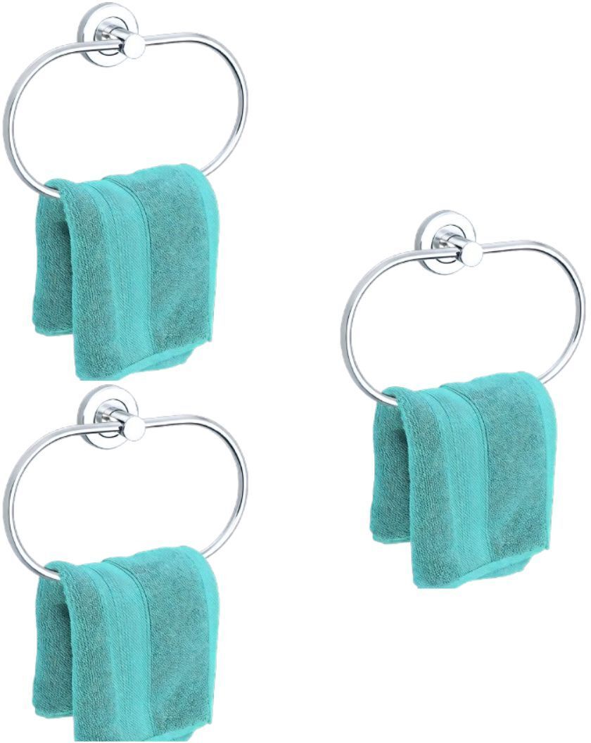 Fixzo Napkin Rods/Napkins Holder Rod for Bathroom Napkin Ring (Pack Of 1) 10 inch 3 Bar Towel Rod-picture-4