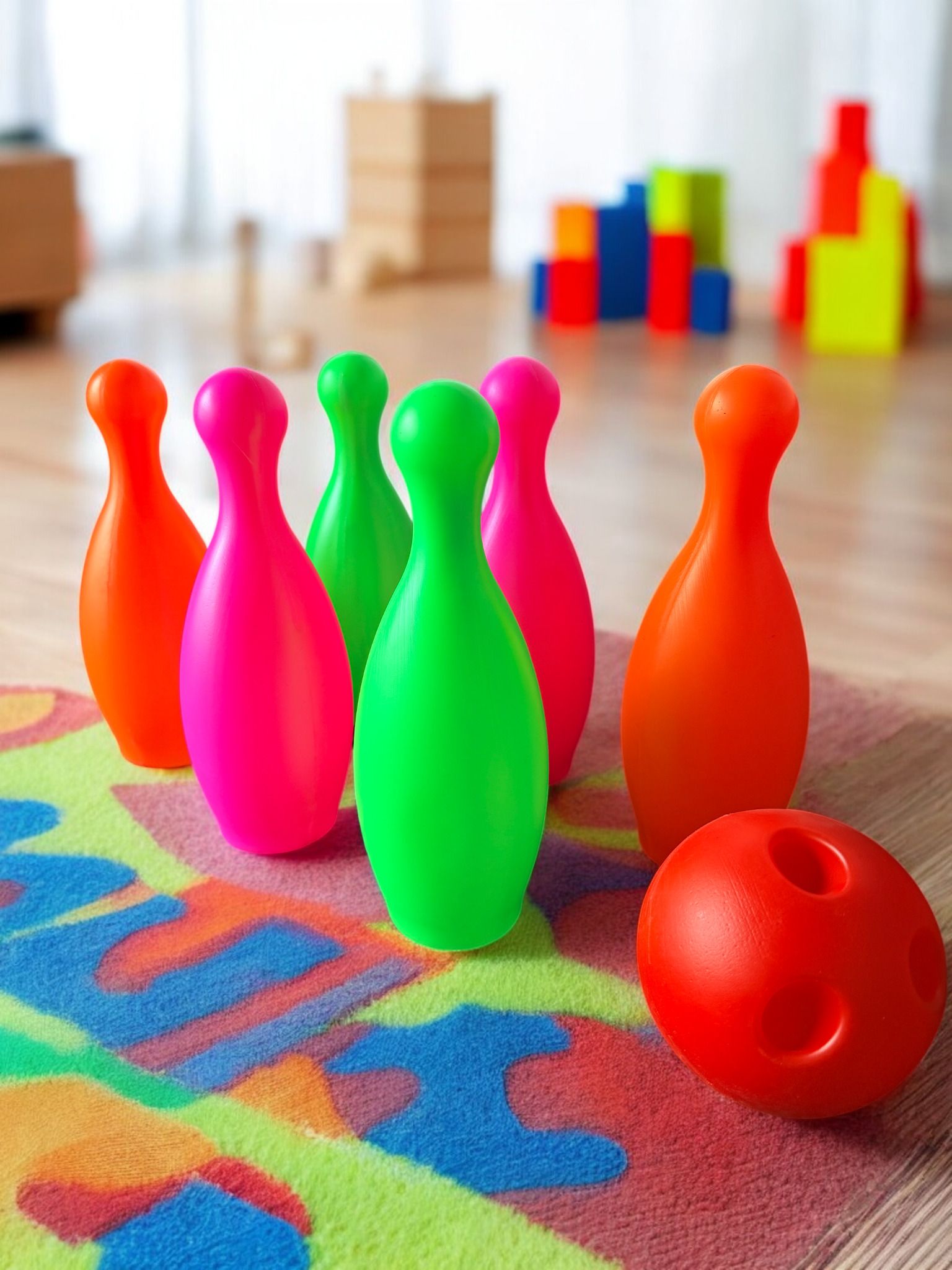 Kids Bowling Toy Set Easy Play Indoor Game-image-15
