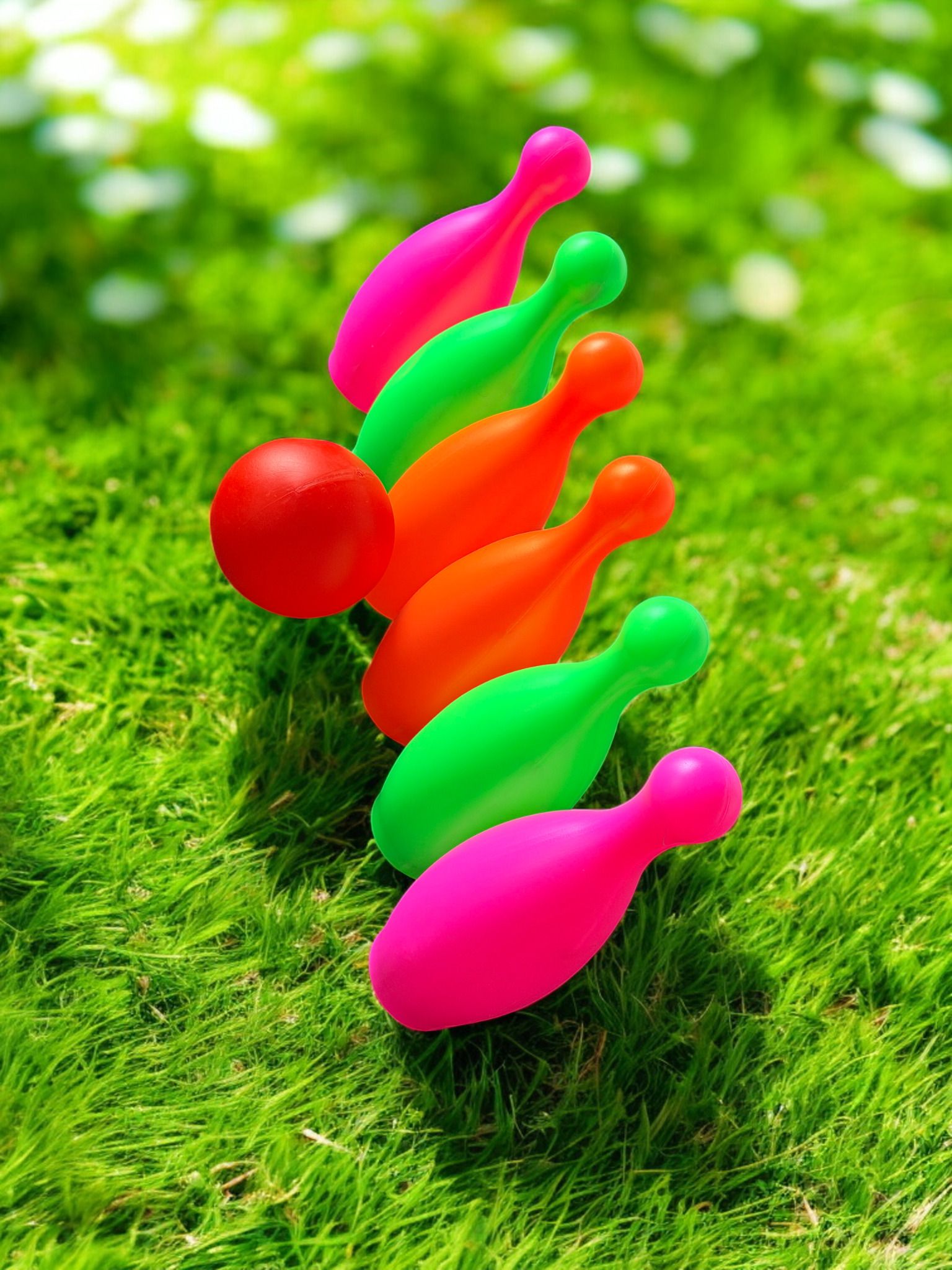 Children Bowling Play Set Multicolor Pins Ball Indoor Outdoor Fun Activity Toy-image-49