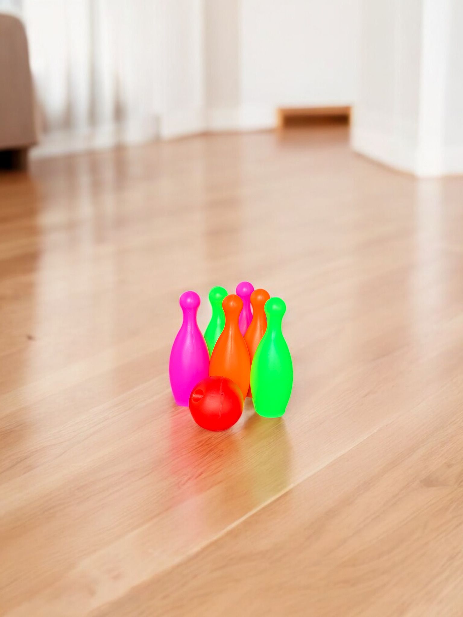Kids Bowling Toy Set Lightweight Safe Plastic Material-image-25