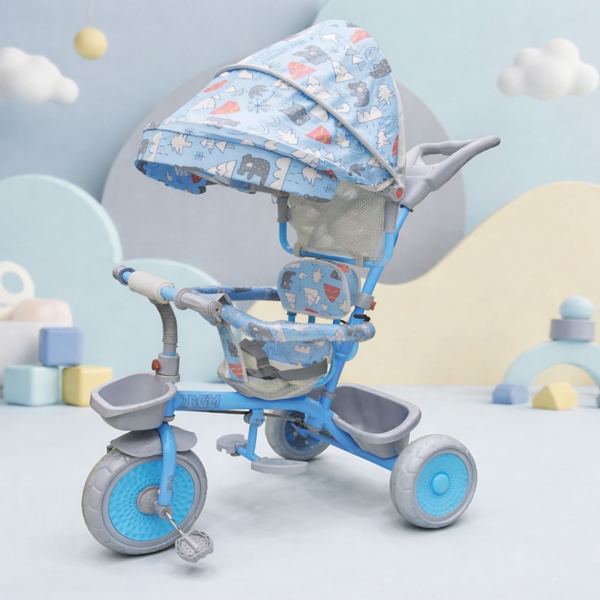 dugri TRICYCLE PREMIUM WITH CANOPY STAROGE BASKET COMFORTABLE SEAT FOR BABY BOYS&BABY GIRLS Tricycle Tricycle-picture-16
