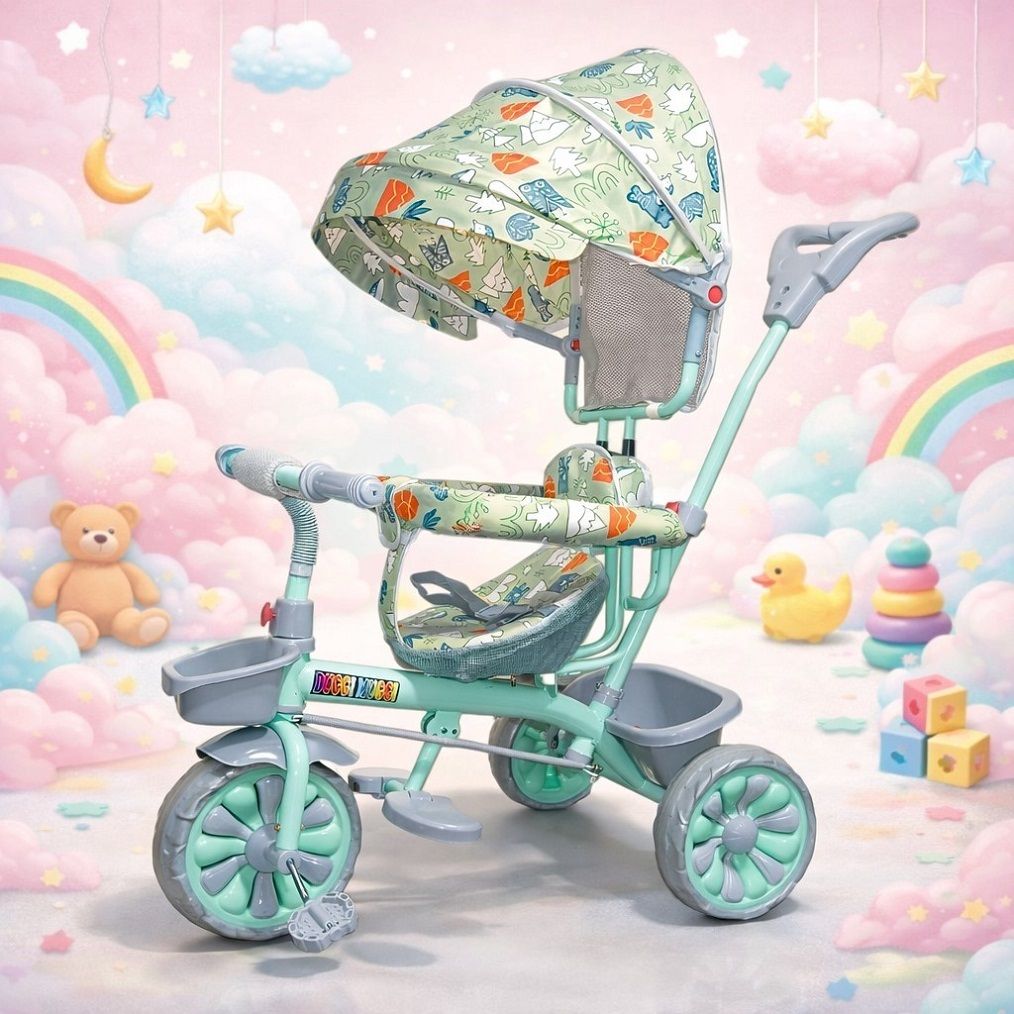 dugri TRICYCLE PREMIUM WITH CANOPY STAROGE BASKET COMFORTABLE SEAT FOR BABY BOYS&BABY GIRLS Tricycle Tricycle-picture-15