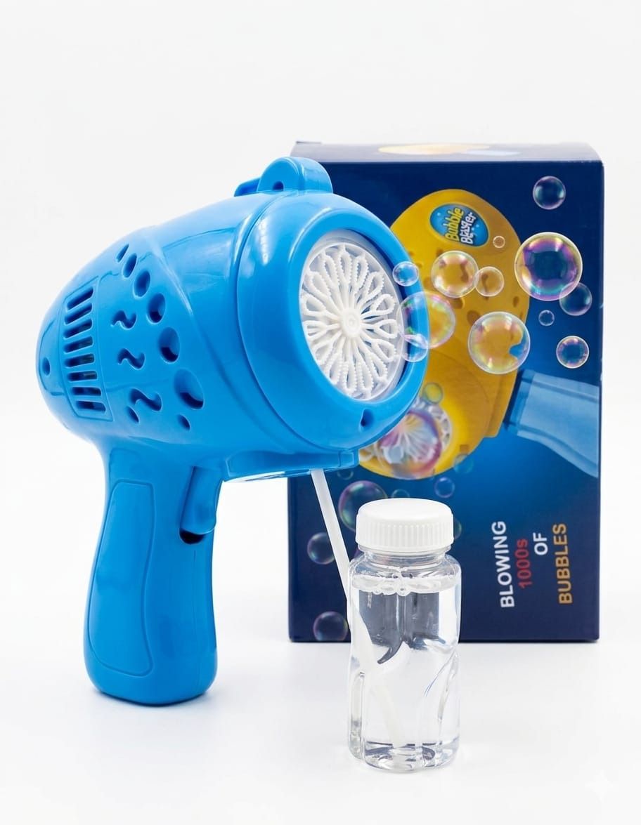 Automatic Bubble Toy Gun, Battery Operated Outdoor Toy (Colour as per Stock) Water Gun-image-7