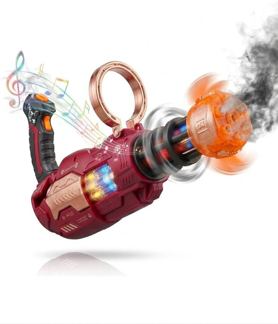 Smoke Gun with Colorful LED Lights & Sound Effects Water Gun-image-20