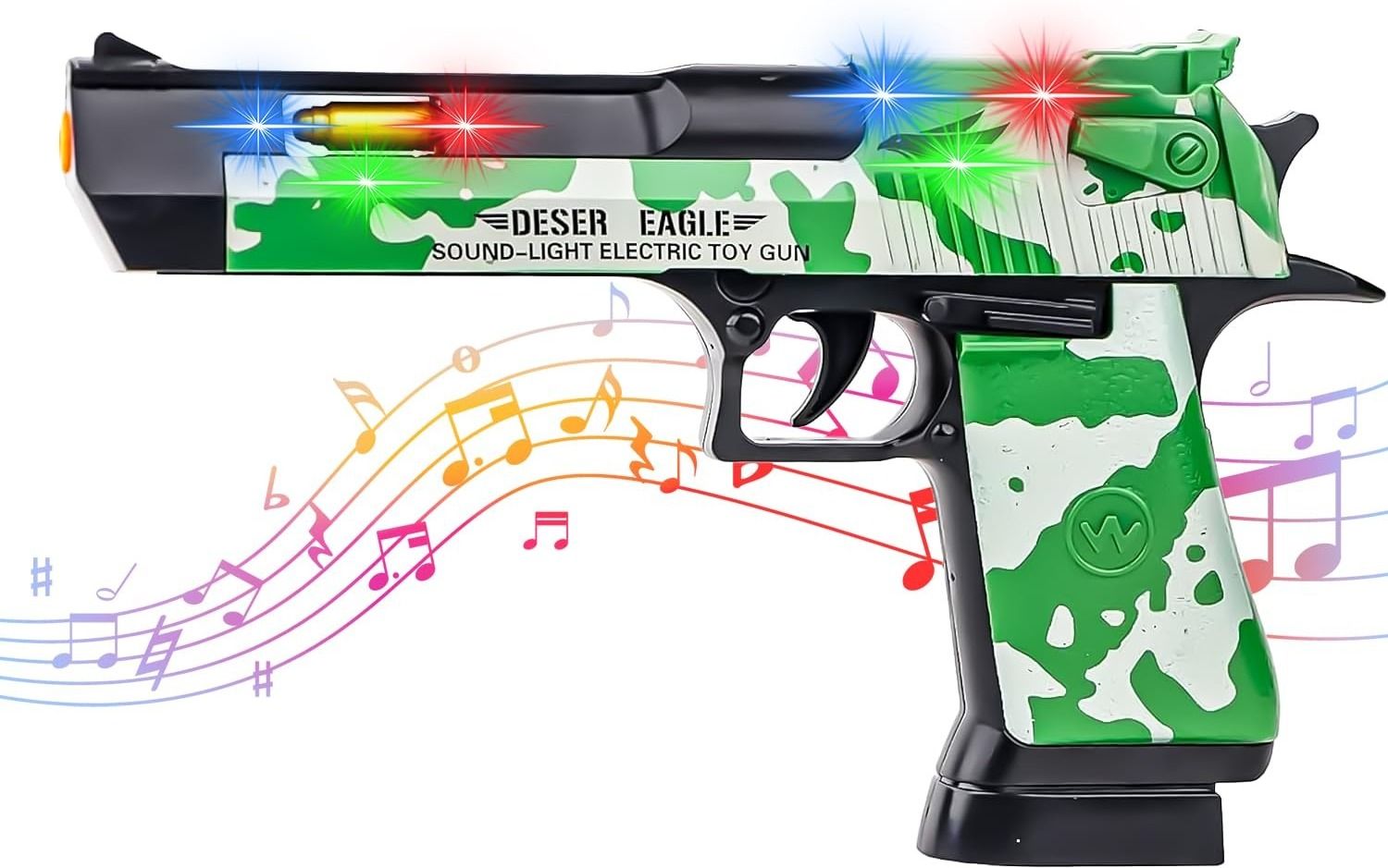 kmc kidoz Action Blaster Toy Gun for Kids with Light, Sound, Music & Target Projection Diwali Gun-picture-46