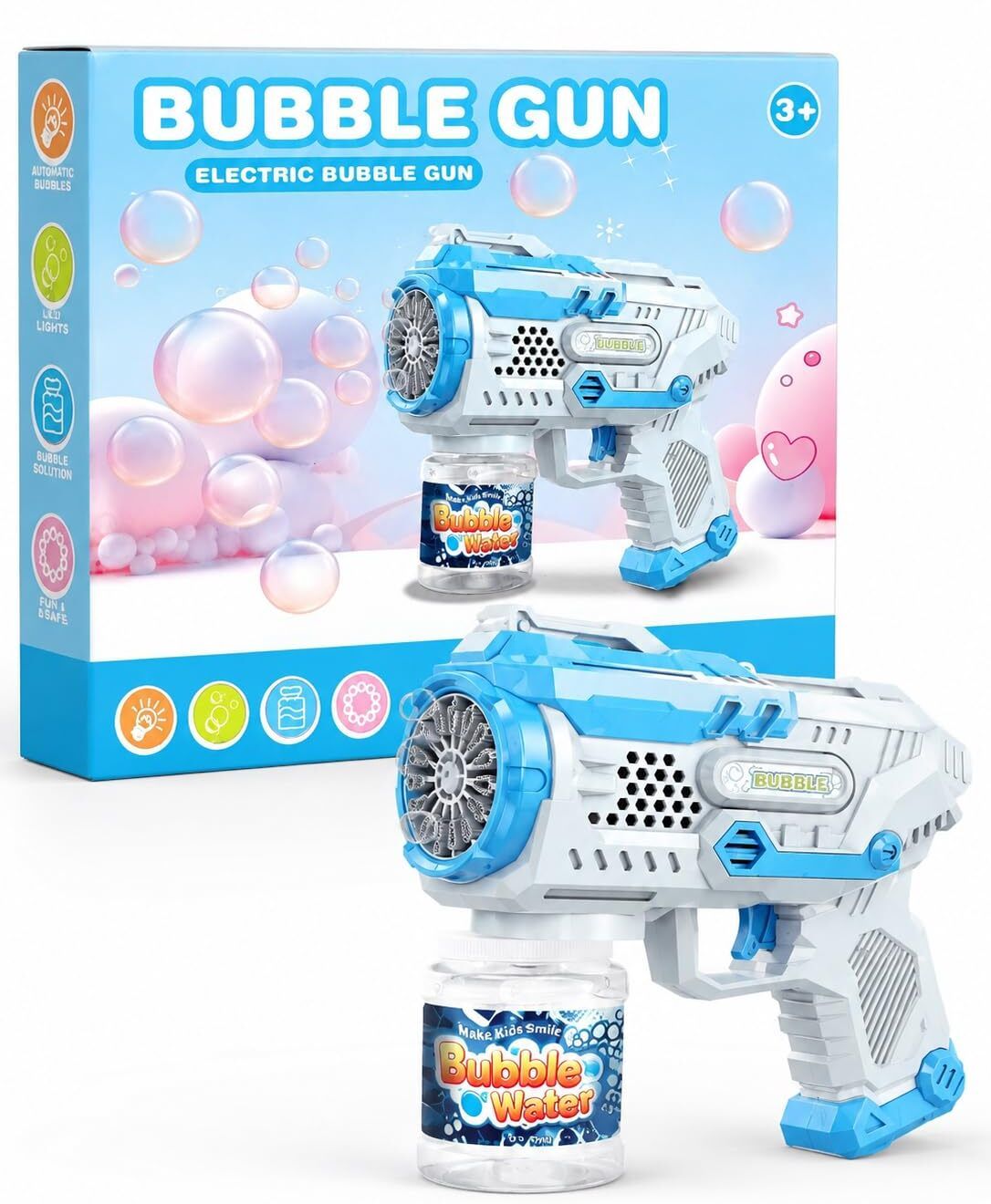 anushka toys New Bubble Gun Toys for 3+ Year Old Kids Boys Girls, Automatic Bubble Machine Toy Bubble Maker-picture-13