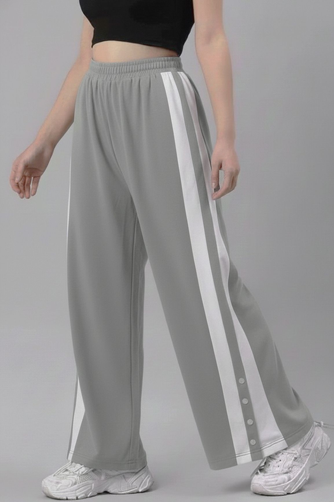 ticoss Women Solid Grey Track Pants-picture-40