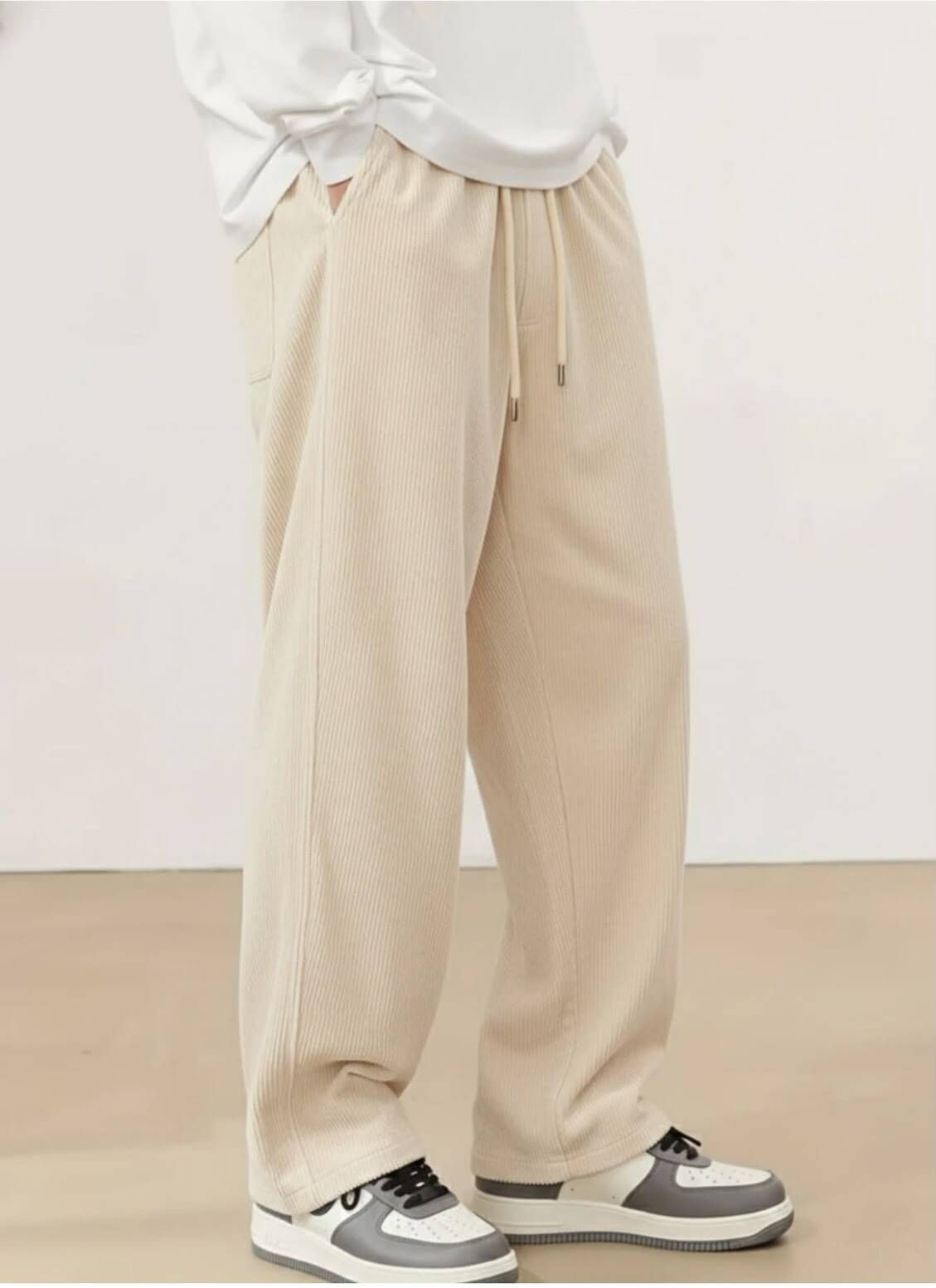 bidatsh trend Men Self Design Beige Track Pants-picture-26