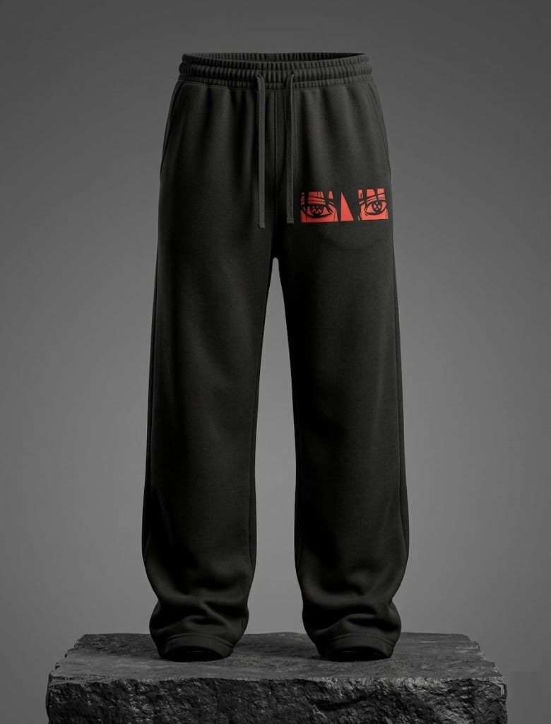 lakatos Men Printed Black Track Pants-picture-25