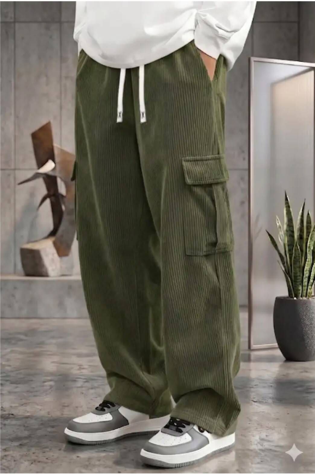 bidatsh trend Men Self Design Green Track Pants-picture-23