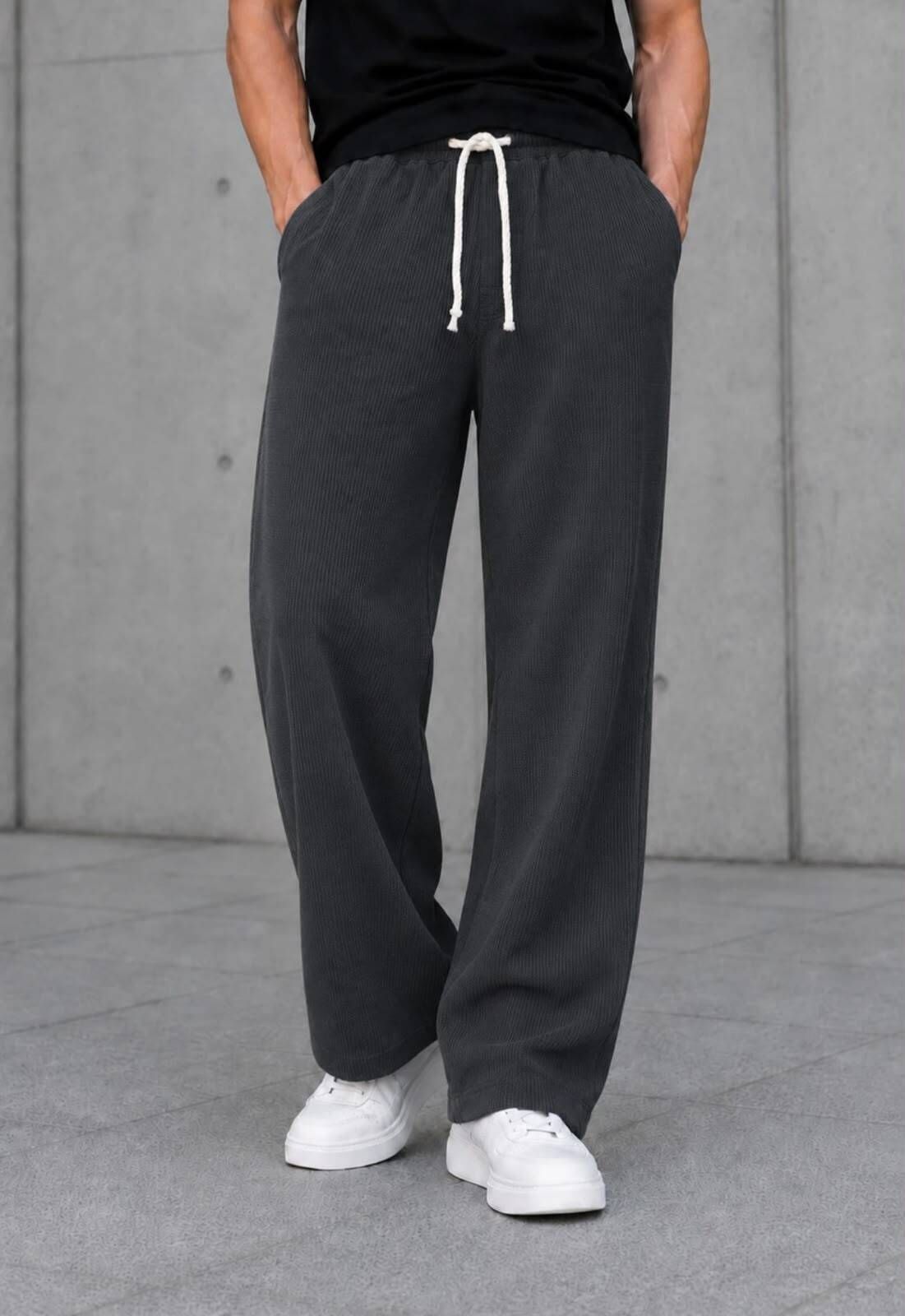 bidatsh trend Men Self Design Grey Track Pants-picture-31