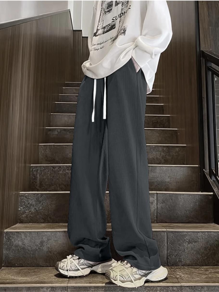 bidatsh trend Men Self Design Grey Track Pants-picture-27