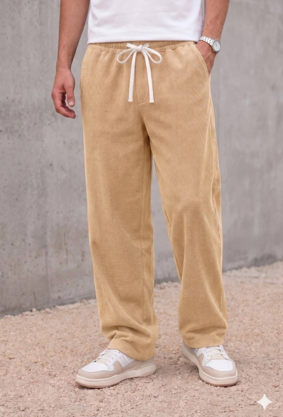 bidatsh trend Men Self Design Beige Track Pants-picture-48