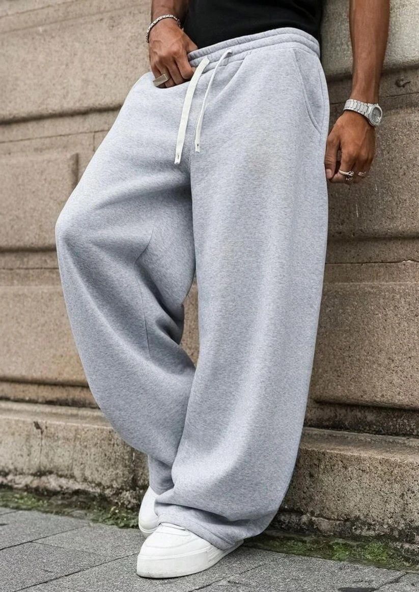 Men Solid Grey Track Pants-image-28