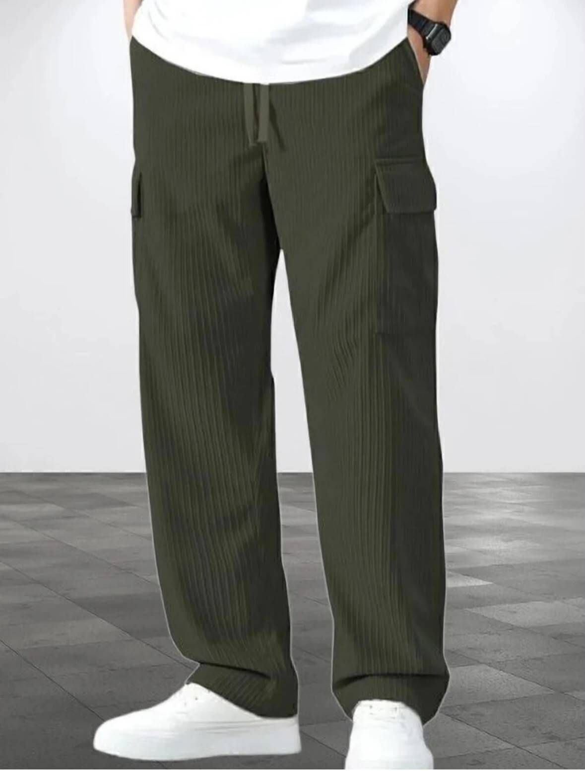 bidatsh trend Men Self Design Green Track Pants-picture-22