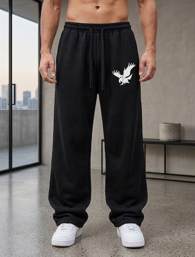 marquiana Men Printed Black Track Pants-picture-11