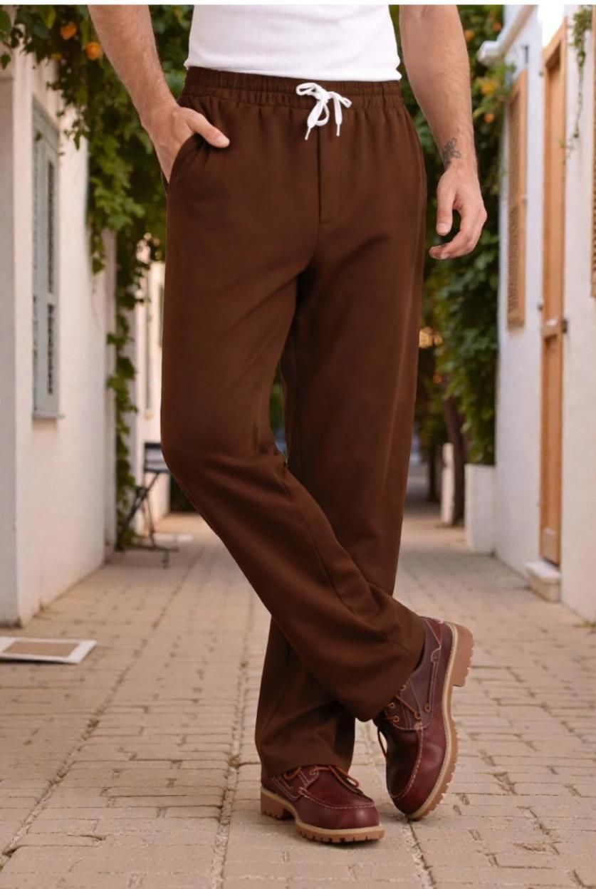 bidatsh trend Men Solid Brown Track Pants-picture-23