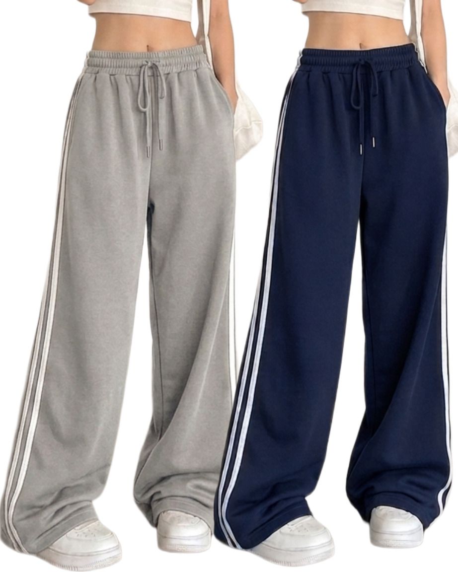 fasha Pack of 2 Women Solid Multicolor Track Pants-picture-11