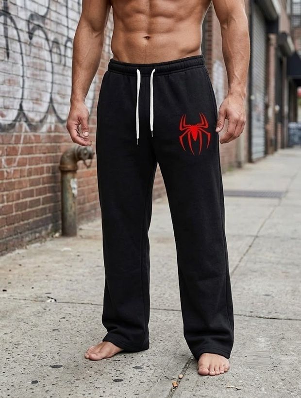 marquiana Men Printed Black Track Pants-picture-12