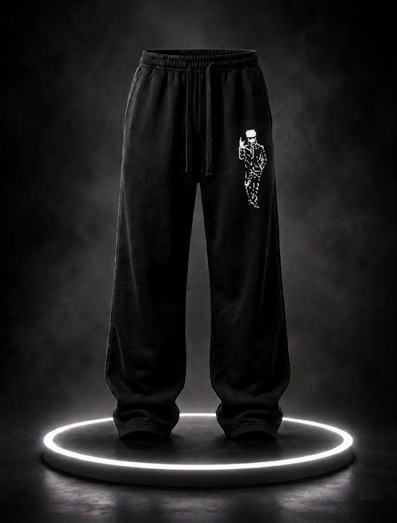 morte paple Men Printed Black Track Pants-picture-10