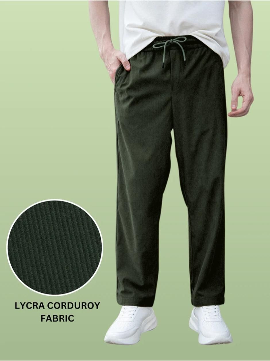 bidatsh trend Men Self Design Green Track Pants-picture-34