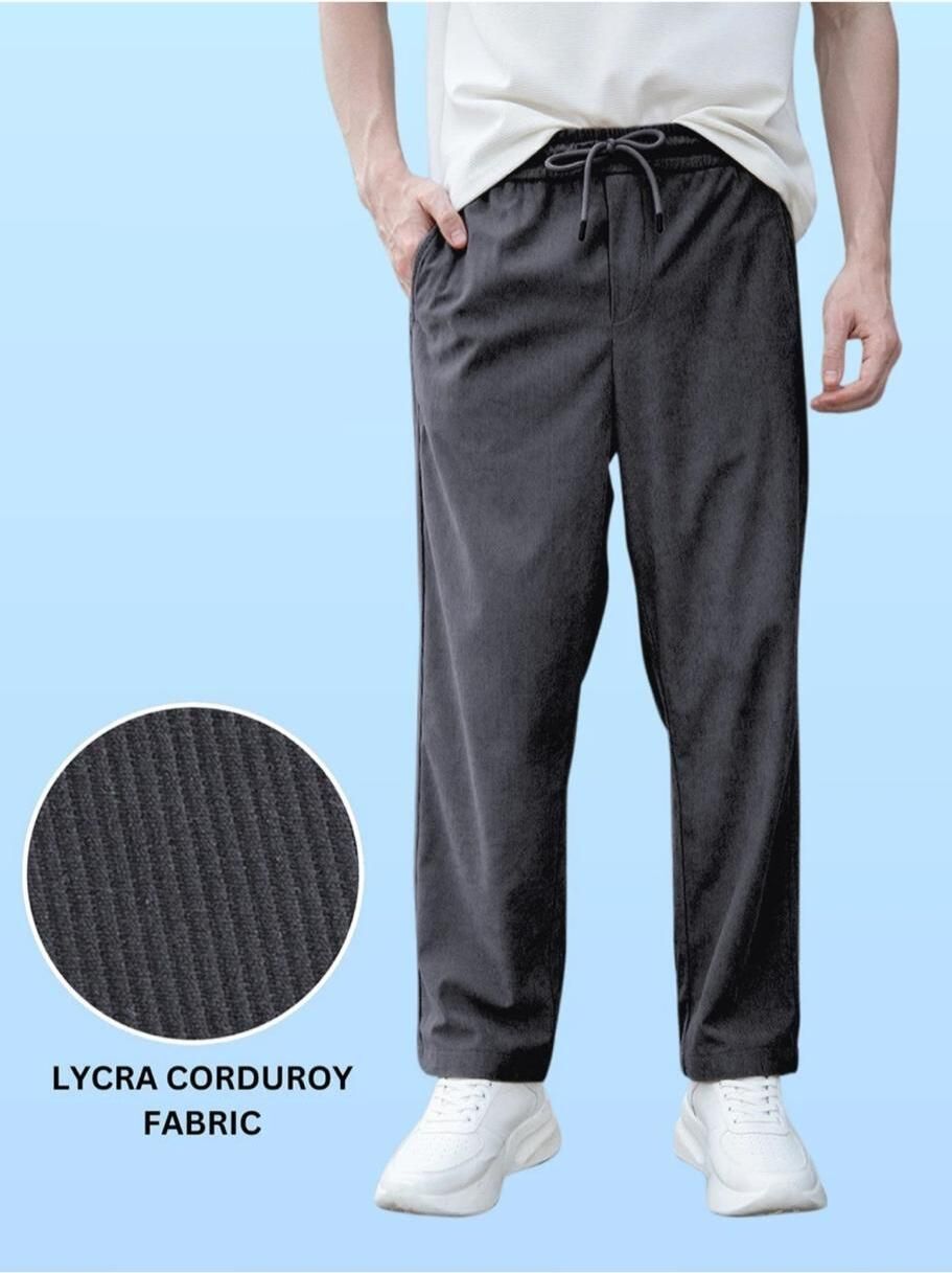 bidatsh trend Men Self Design Grey Track Pants-picture-36