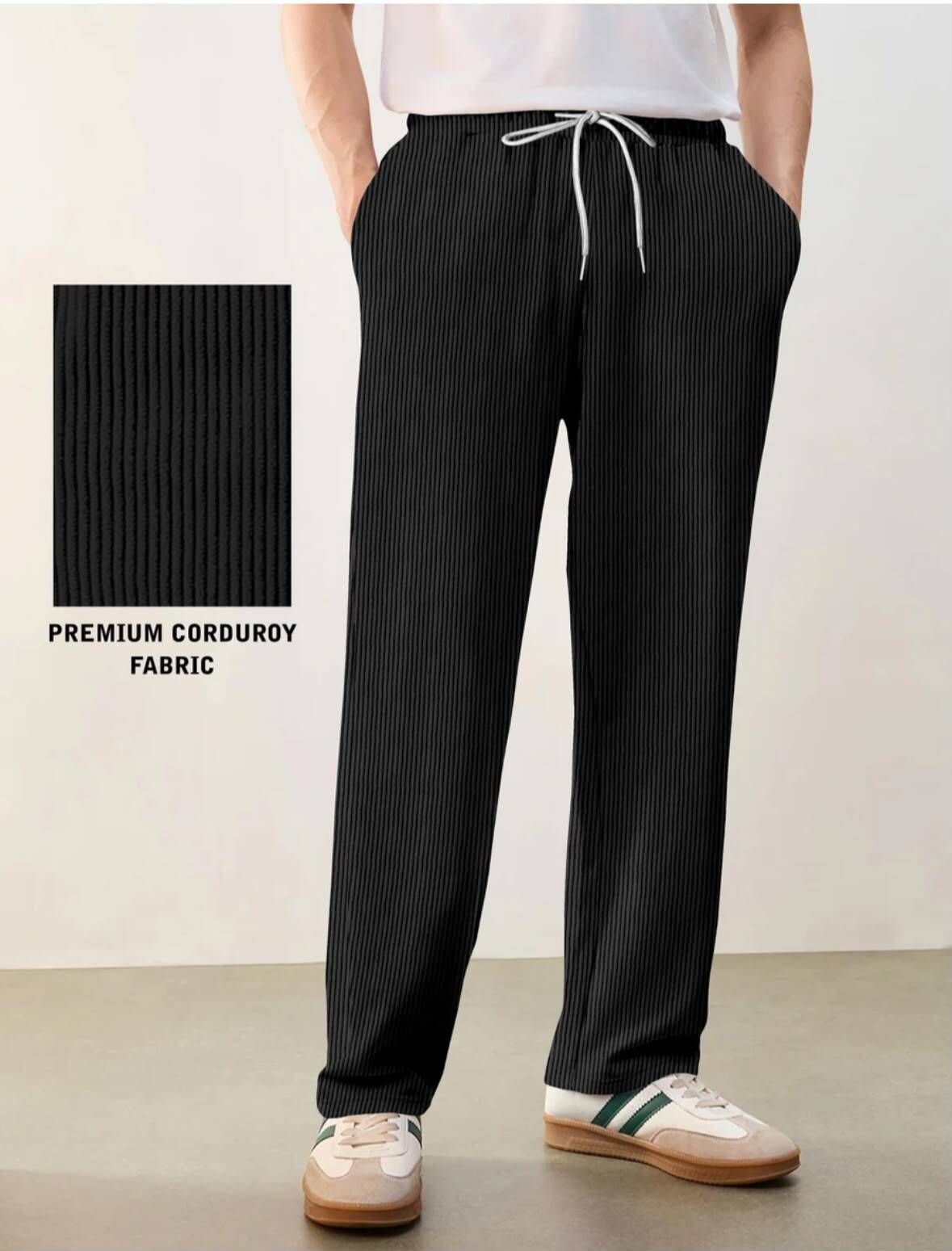 bidatsh trend Men Self Design Black Track Pants-picture-33