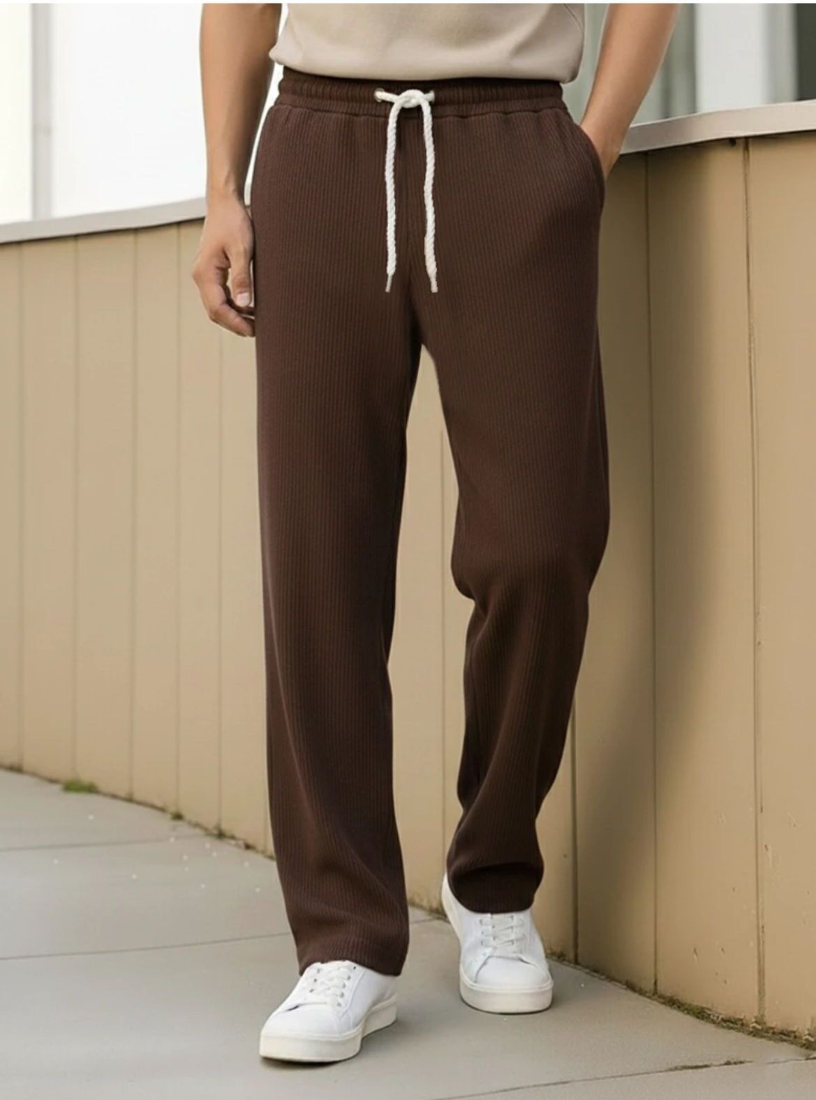 bidatsh trend Men Self Design Brown Track Pants-picture-41